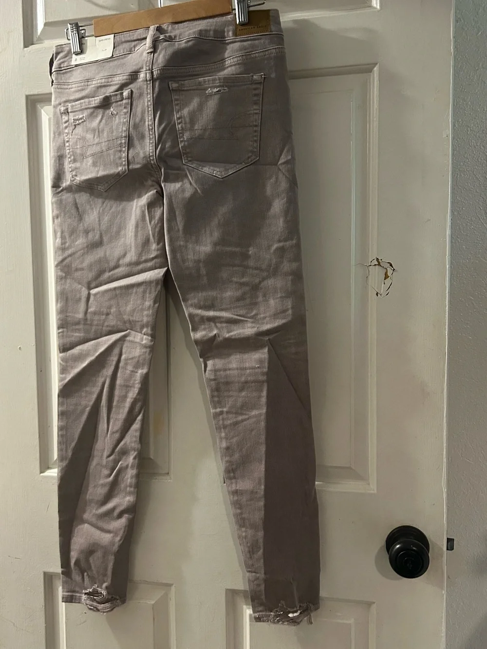 American Eagle Outfitters Women’s Skinny Jeans in Light Gray